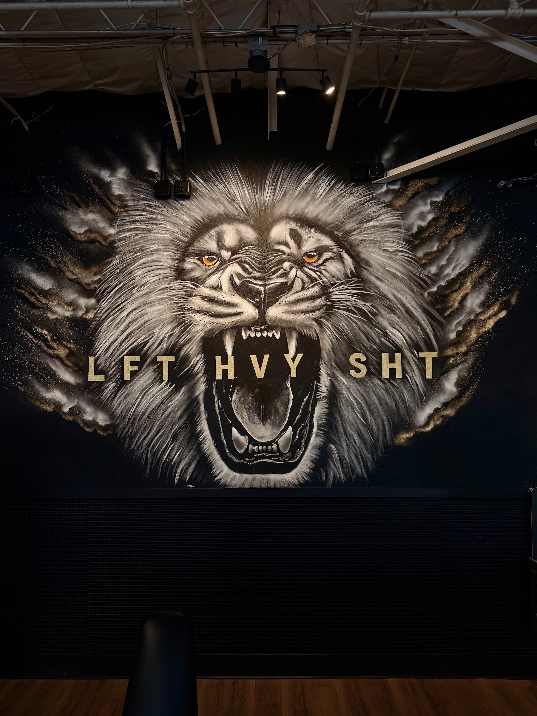 LFT HVY SHT lion mural